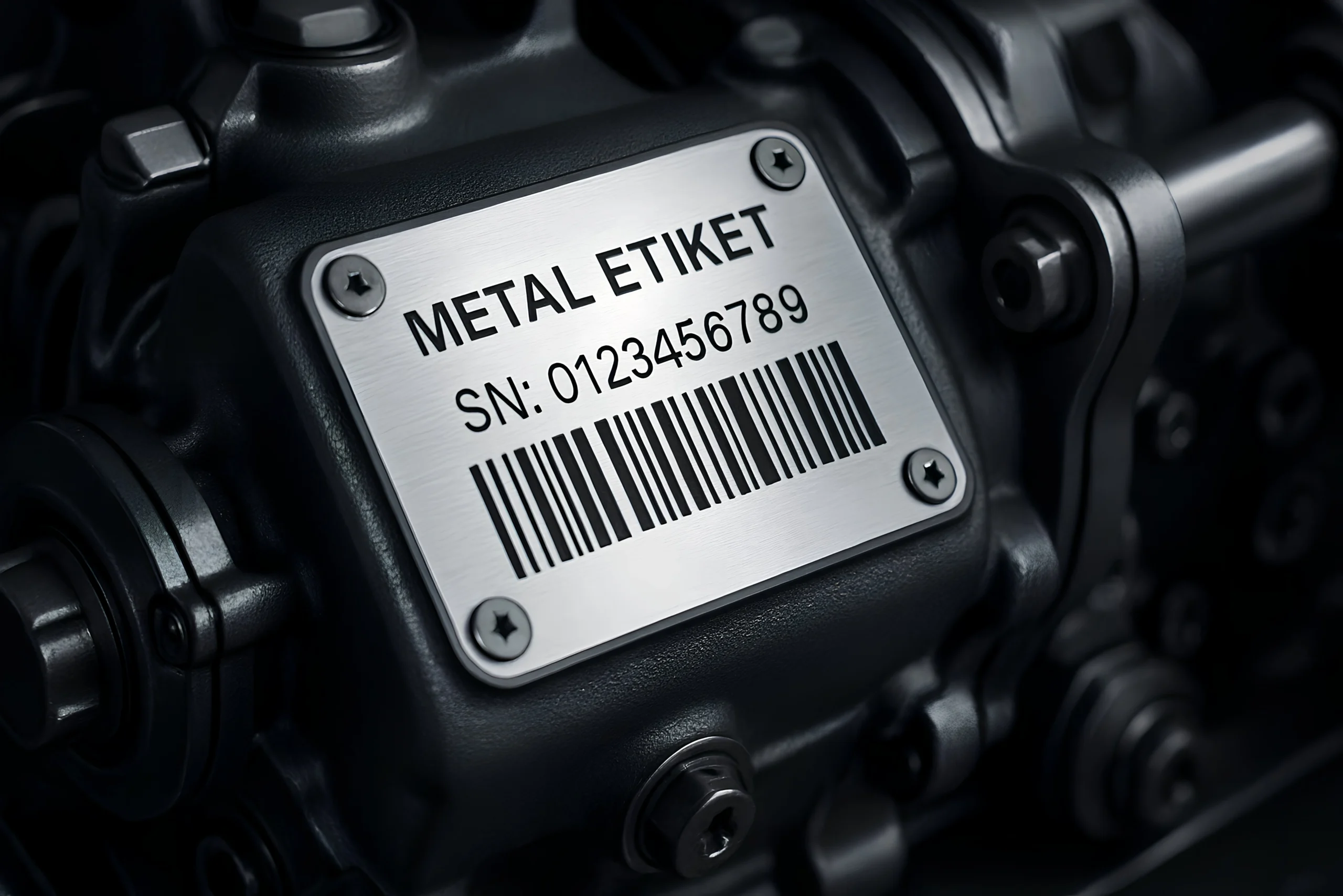 Savunma sanayii için paslanmaz metal kimlik plakası