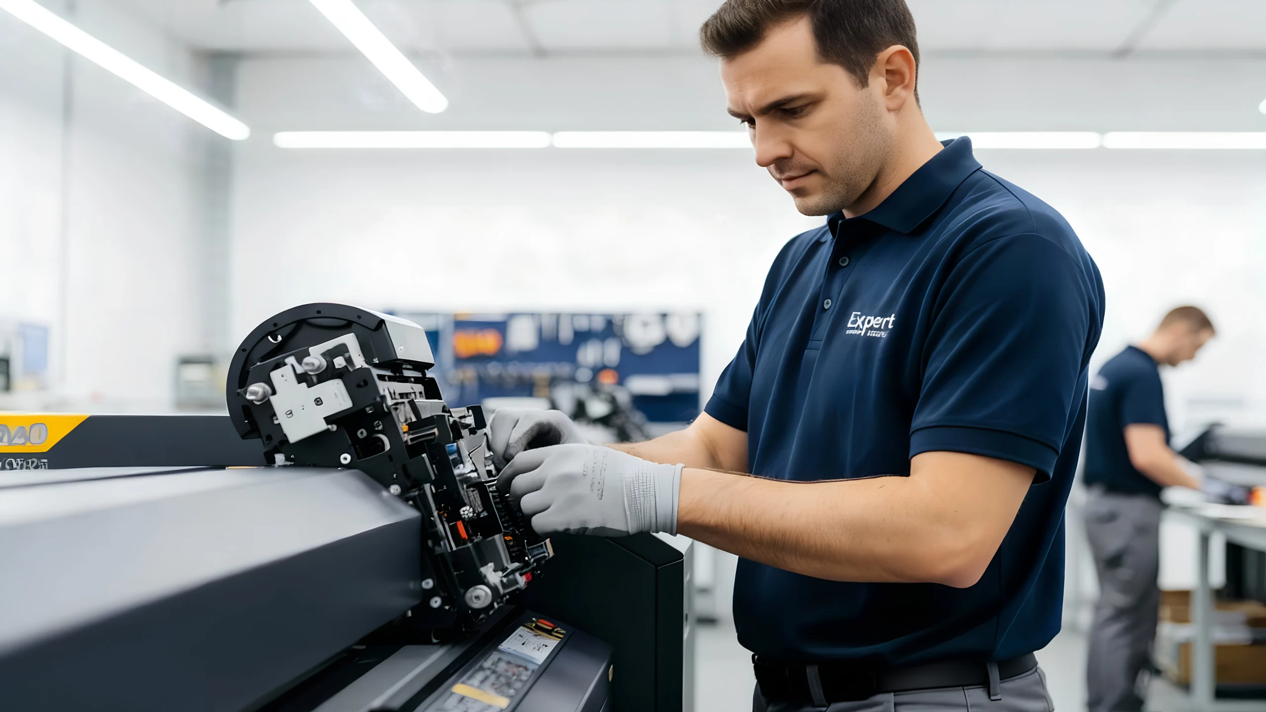 Roland VS-640i baskı kafası yakından bakım detayı
